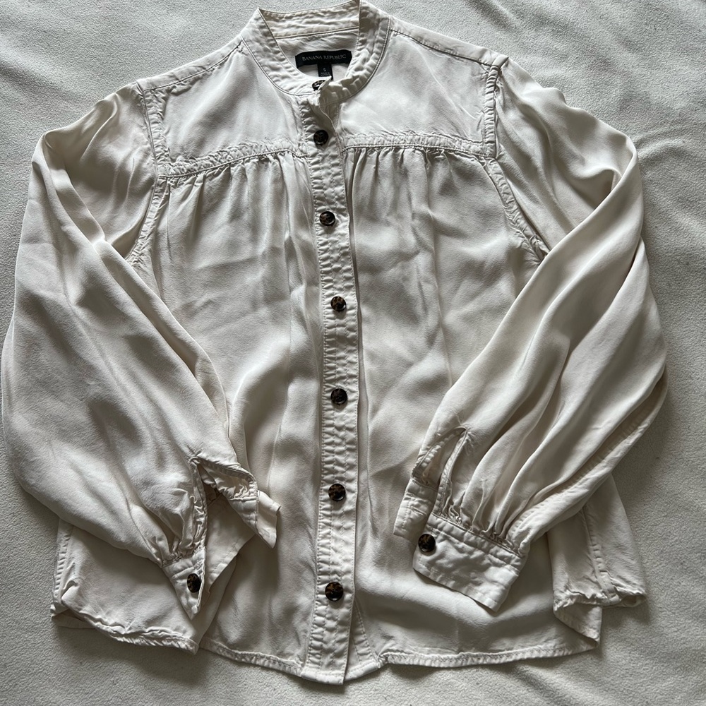 Banana Republic Womens Balloon Sleeve Top